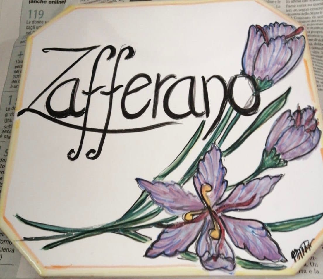 Piastrella zafferano